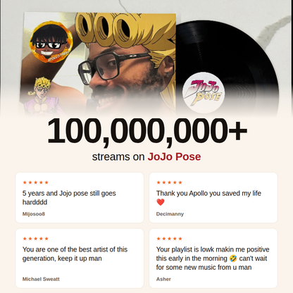 JoJo Pose — Hand-Signed 12" Vinyl (First Pressing of 100)